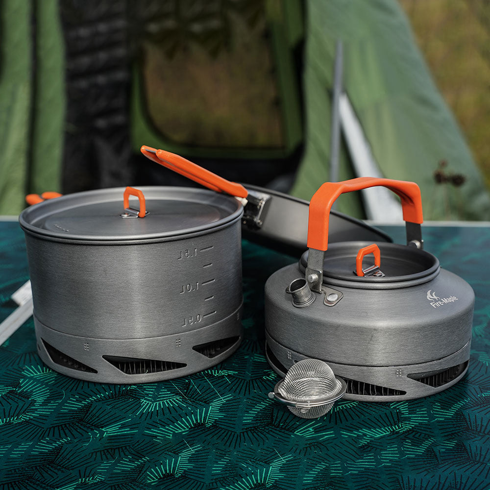 Portable Camping Cookware Set For Outdoor Picnic Heating Use